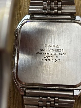 RELOJ CASIO C-801 133 “””PARA PIEZAS”””