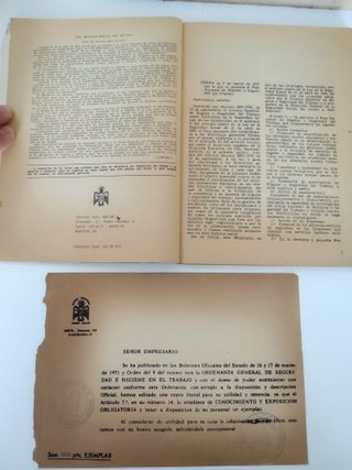 Libro "Plan Nacional Seguridad Higiene - 1980"