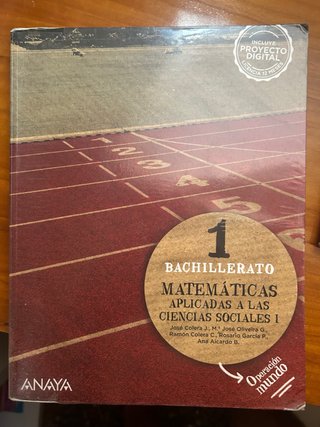 Libro primero de bachiller de matematicas