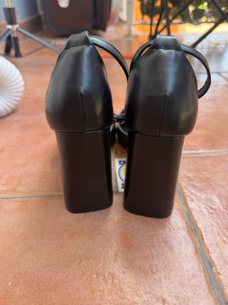 Zapatos Tacón Bloque Negro Talla 41
