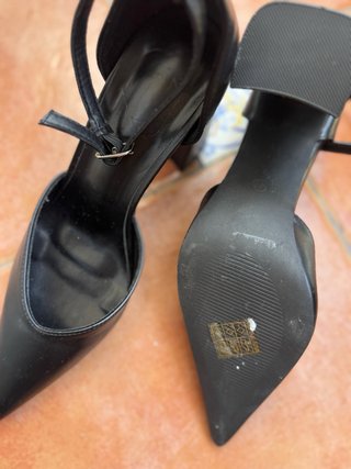 Zapatos Tacón Bloque Negro Talla 41