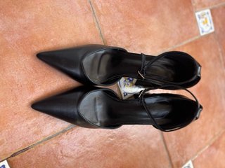 Zapatos Tacón Bloque Negro Talla 41
