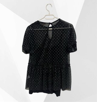 * Talla XL. Blusa de gasa transparente CLOCKHOUSE