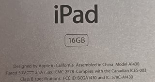 Apple iPad 2. 3a Generación 16GB WiFi, 3G A143