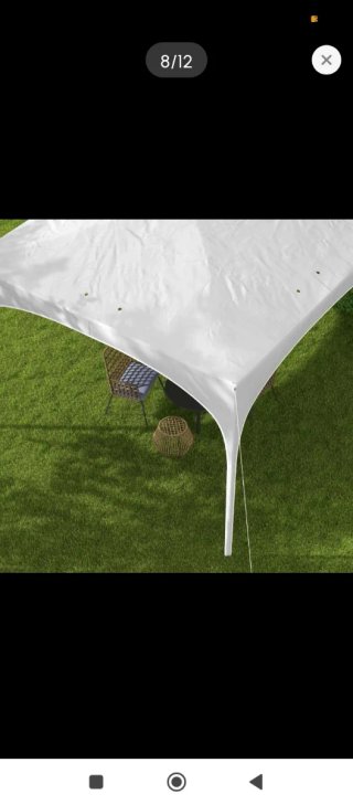 Carpa Desmontable Jardín Blanca