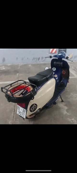 Lambretta Jet 200 Scooter Azul/Beige