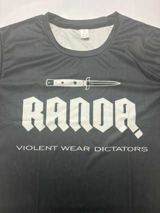 Camiseta randa talla m nueva azul y negra