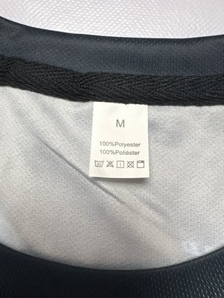 Camiseta randa talla m nueva azul y negra