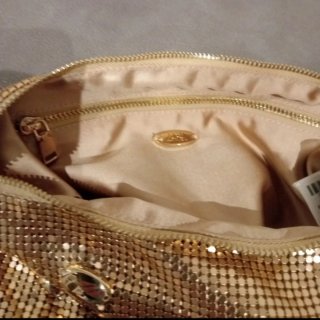 Bolso de fiesta dorado Zara