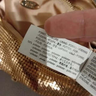 Bolso de fiesta dorado Zara