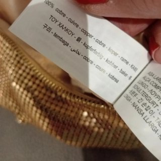 Bolso de fiesta dorado Zara