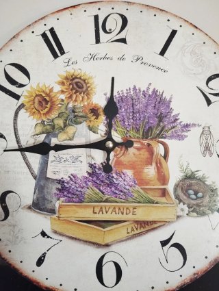 CONJUNTO CUADRO, RELOJ Y JARRÓN haciendo juego.