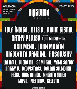 Cartel Big Sound Valencia 2026