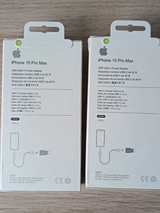 2 Cargadores y cables para iPhone 15 16 17 Pro Max