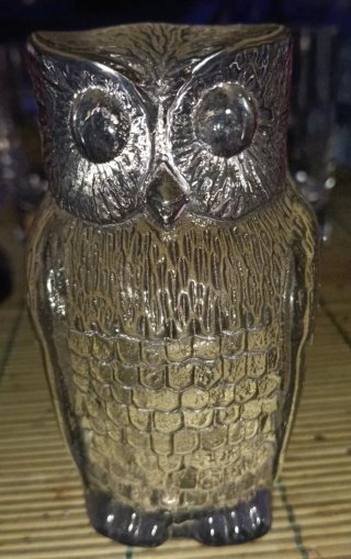 Búho de la suerte de cristal