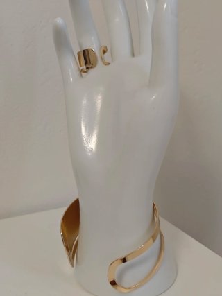 Conjunto Pulsera y Anillo Dorado
