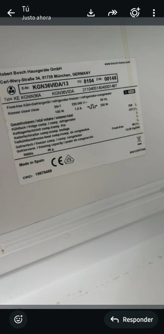 Pack Frigorífico, Horno y Lavadora Bosch Serie 6