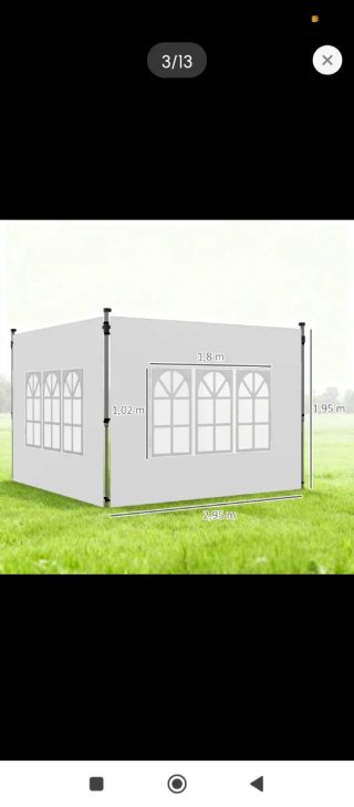 Cortinas para carpa de jardín