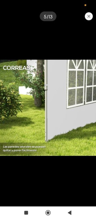 Cortinas para carpa de jardín