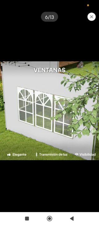 Cortinas para carpa de jardín
