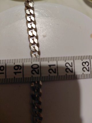 Pulsera de plata estilo cubano