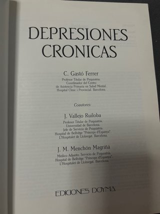 Depresiones crónicas