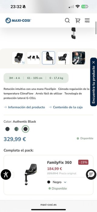 Maxi-Cosi Silla Coche Giratoria 360°