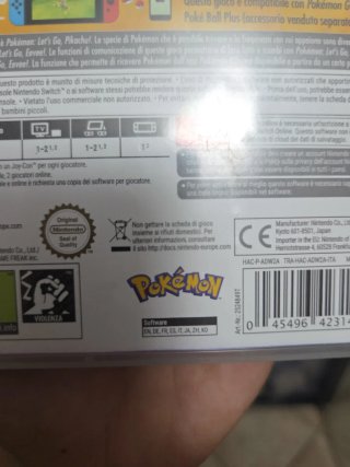 Pokemon Let's Go Pikachu Nintendo Switch