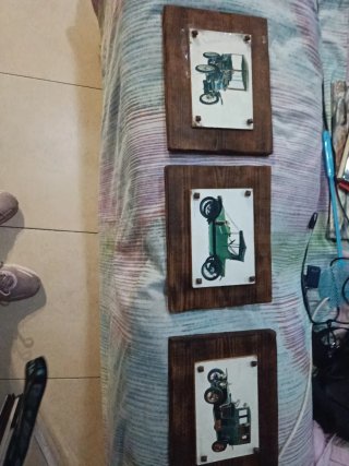 3 Cuadros vintage de de panhar levasor 1912