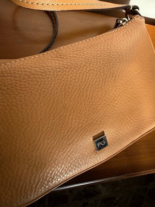Bolso Purificación García Beige/Marrón