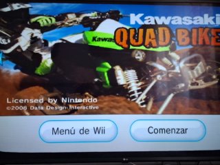 Kawasaki Quad Bike Wii Juego. Solo disco