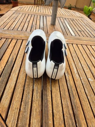 Zapatillas Ciclismo R4 Carbono Blancas Talla 46