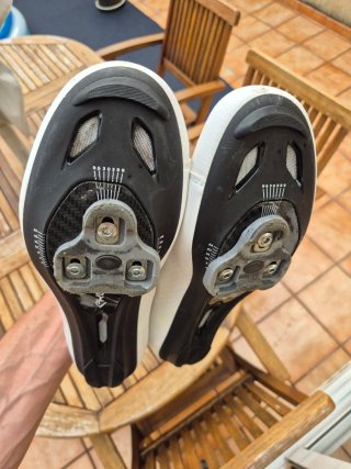 Zapatillas Ciclismo R4 Carbono Blancas Talla 46