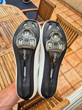Zapatillas Ciclismo R4 Carbono Blancas Talla 46