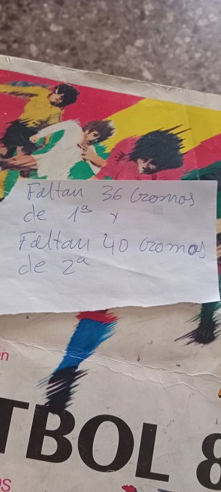 Álbum Fútbol 82 autoadhesivas