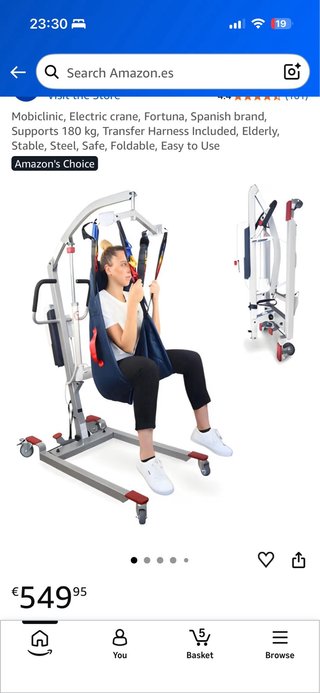 Grua mobiclinic modelo fortune