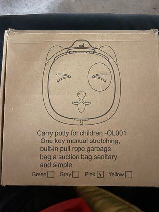 Orinal infantil extraíble perro rosa