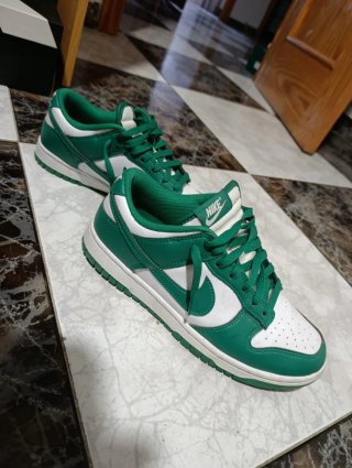 Zapatillas Nike Dunk Low Verdes y Blancas