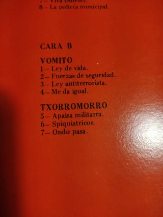 Vinilo Skalherria Punk Vómito Virus de Rebelión