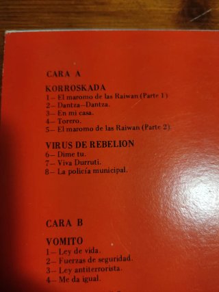 Vinilo Skalherria Punk Vómito Virus de Rebelión