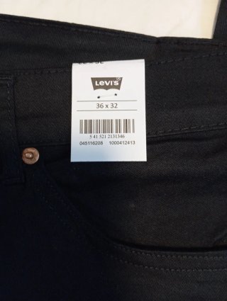 Pantalones Levi's 511 Slim Negros Talla 36