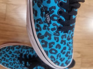 Zapatillas Vans Estampado Leopardo Azul