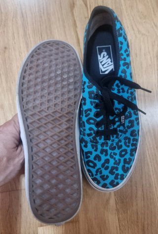Zapatillas Vans Estampado Leopardo Azul