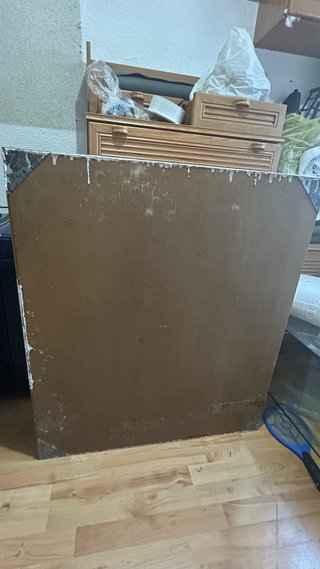Vitrina rinconera madera cristaleras