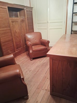 Escritorio y Librería Años 60 Madera