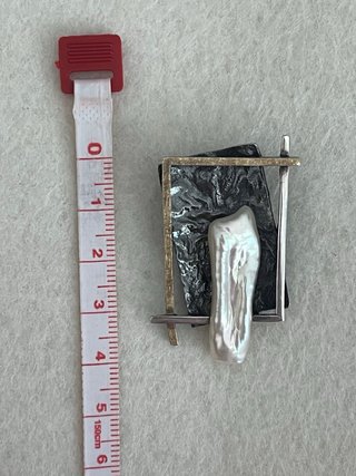 Colgante Plata 925 Perla Barroca Natural