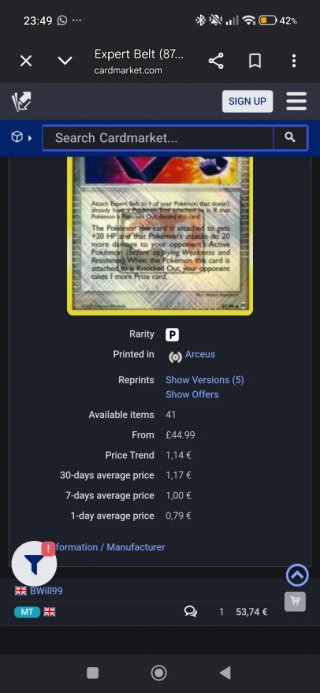Expert Belt Pokémon TCG League Promo