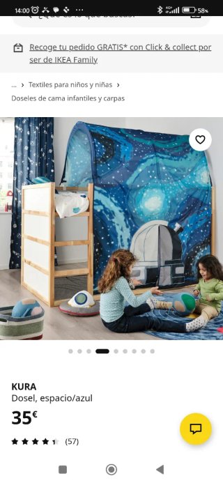 Cama infantil reversible IKEA