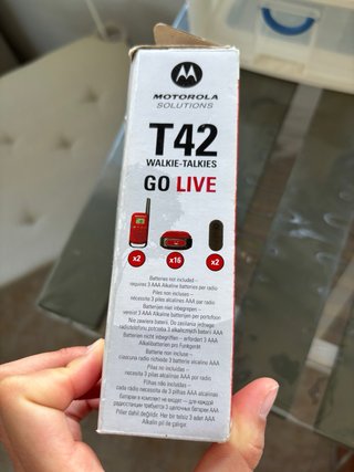 Motorola T42 Walkie-Talkies (2 unidades)