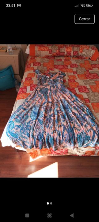 Vestido estampado mujer